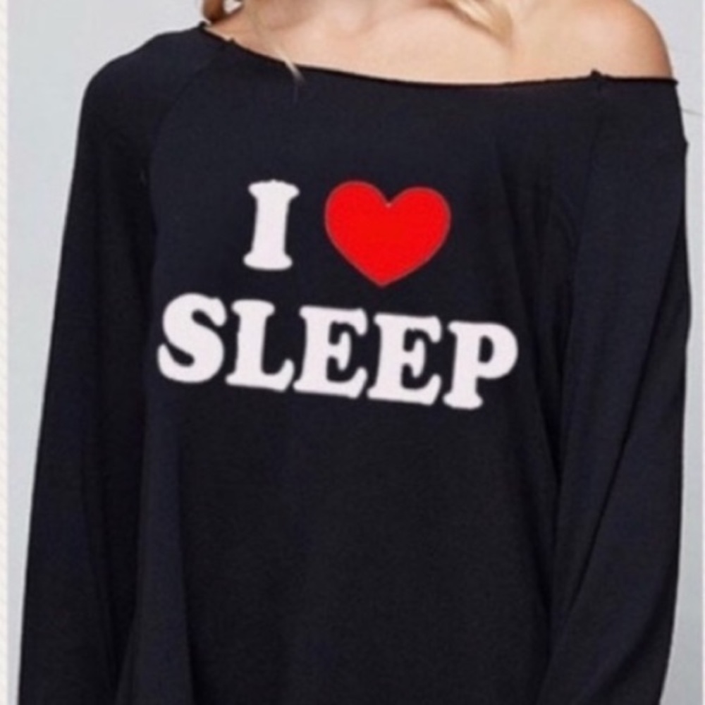 Black 'I Love Sleep' Long Sleeve Shirt - Picture 7 of 7